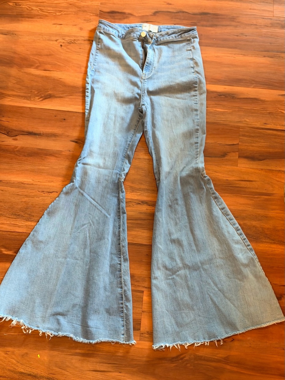 Free People Light Blue Flare Jeans